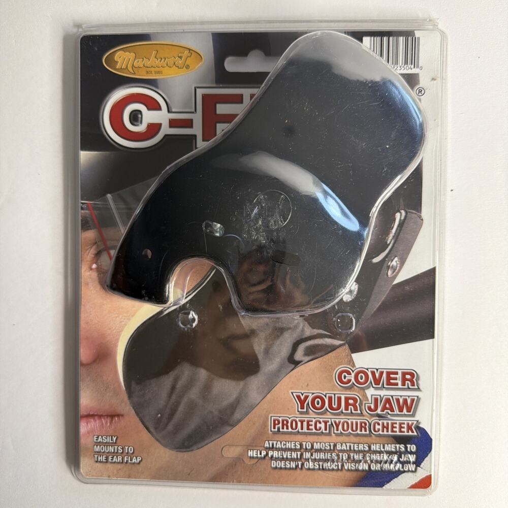 Markwort C-FLAP Right Handed Batter Jaw Cover Black RHB-B Baseball Softball Gift